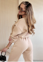 Komplet dresowy Queen beżowy