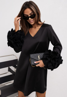 Kleid mit Rüschen Cocomore Feminine Allure Schwarz