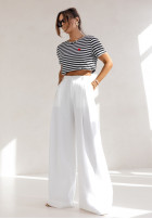 Hose wide leg Cocomore She Makes It Weiß