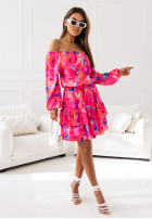 Kwiecista sukienka Kleid im spanischen Stil Flowers Of The Soul Rosa