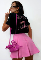 Plisowane spódnico-spodenki mini La Milla Casa De Moda Rosa