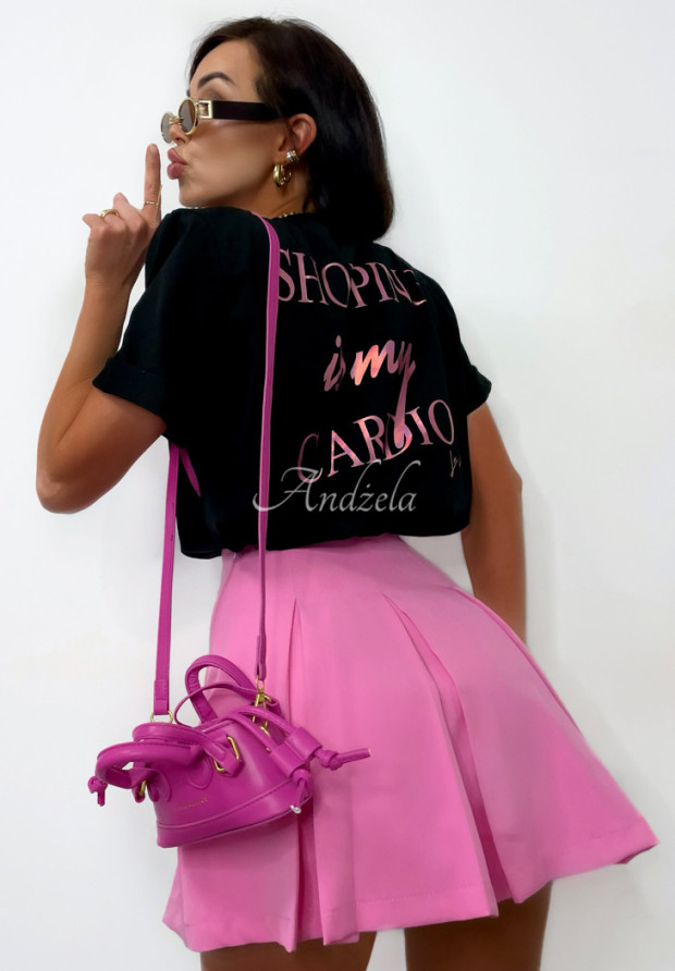 Mini Hosenrock mit Pliss La Milla Casa De Moda Rosa