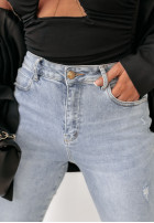 Hose Jeans z przetarciami An Attraction Hellblau