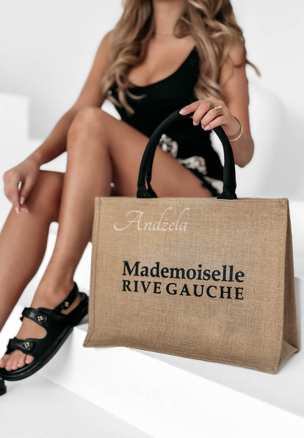 Geflochtene Tasche Mademoiselle Beige