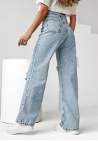 Hose Jeans straight No Problem Hellblau