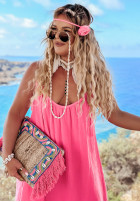 Muślinowa Kleid na ramiączkach maxi Aloha Beaches Rosa
