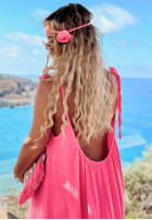 Muślinowa Kleid na ramiączkach maxi Aloha Beaches Rosa
