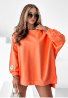 Sweatshirt oversize Active Queens Orange