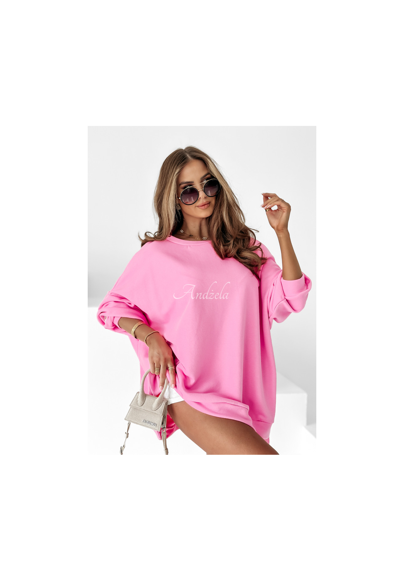 Oversize Sweatshirt Active Queens Rosa