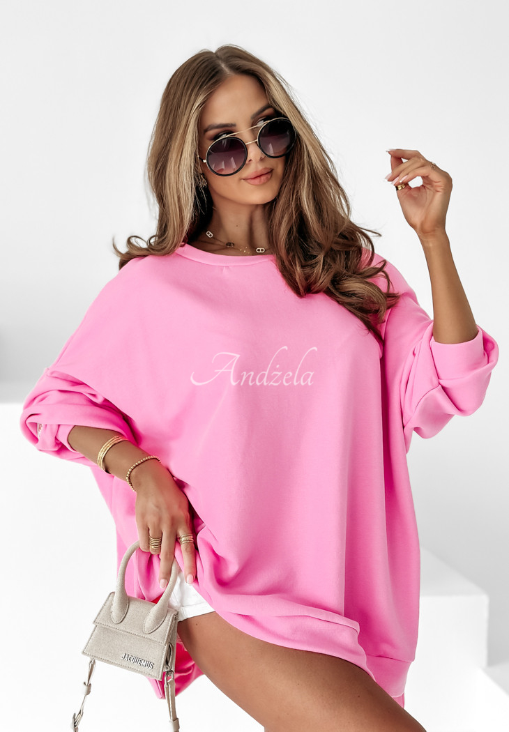 Bluza oversize Active Queens różowa