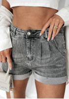 Jeans Shorts Powerful She Grau