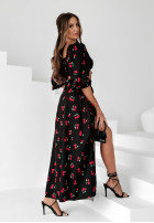 Set Bluse i Rock w wisienki Cherry Lovers Schwarz