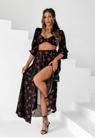 Set Bluse i Rock w wisienki Cherry Lovers Schwarz