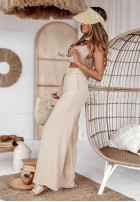 Material Hose wide leg Daily Charm Beige