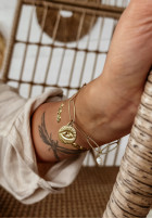 Armband z perełkami Shell Elegance Gold