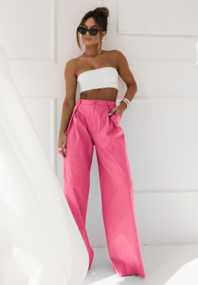 Elegante Hosen wide leg Cocomore Charming Personality Rosa