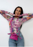 Kwiecista Bluse La Milla Pink Dream różowo-Violett