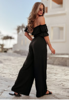 Set Bluse Kleid im spanischen Stil i Hose wide leg Sublime Waves Schwarz