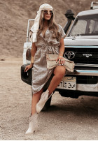 Sukienka z kieszeniami Take A Trip szara