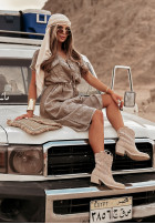 Sukienka z kieszeniami Take A Trip szara