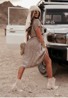 Sukienka z kieszeniami Take A Trip szara