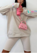 Sweatshirt z nadrukiem La Milla Lover Beige