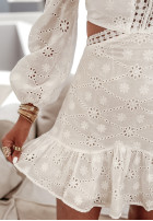 Koronkowa Kleid mini Sweetest Secret Weiß