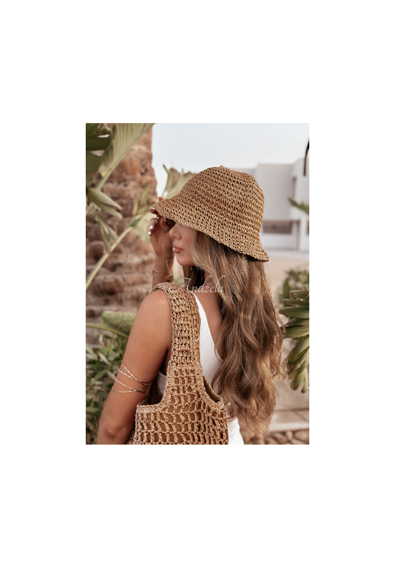 Geflochtener Hut Shoreline Straw Camel