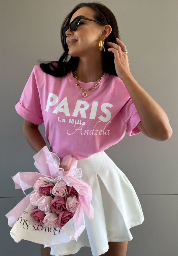 T-Shirt mit Print La Milla Paris Rosa