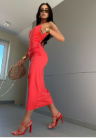 Kleid midi La Milla Miami Nights Korallenrot