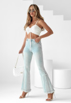 Jeans Hose dzwony Zettie Blau