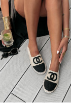 Espadrilles Aus Lederimitat Finding Her Way Beige