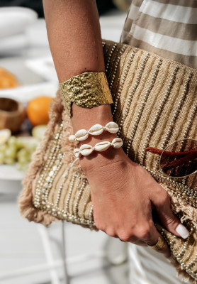 Armband mit Muscheln Shells Lover Beige