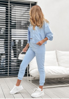 Set 3in1 Sweatshirt, top i Hose dresowe Disconnected Himmelblau