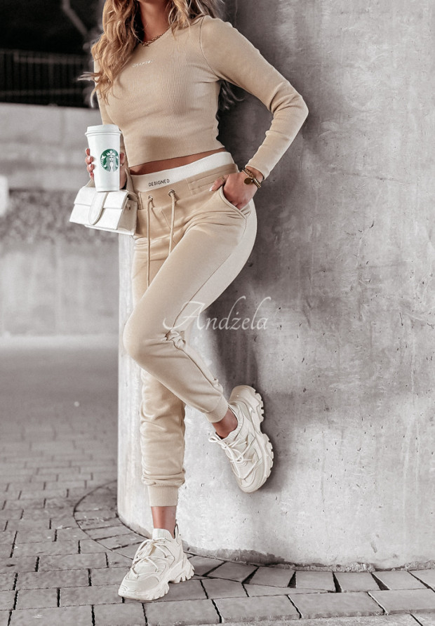 Trainingsanzug Crafted & Designed Beige