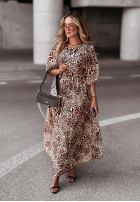 Kleid maxi Jaguar Grace w panterkę