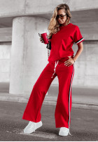 Komplet dresowy Sporty Vibes czerwony