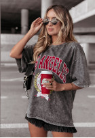 T-Shirt z nadrukiem Los Angeles Superior Dunkelgrau