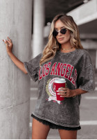 T-Shirt z nadrukiem Los Angeles Superior Dunkelgrau