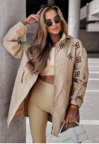 Długa Jacke parka z kapturem Autumn Breeze Beige