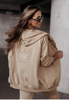 Set 3in1 Sweatshirt, Top, Hose Queen Things Beige