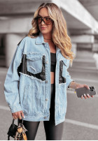 Jeans Jacke Dress Like It Blau