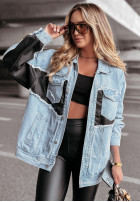 Jeans Jacke Dress Like It Blau