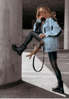 Jeans Jacke Dress Like It Blau