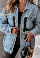 Jeans Jacke Dress Like It Blau