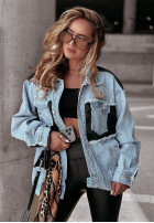 Jeans Jacke Dress Like It Blau