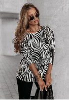 Bluse Find Your Style w zebrę