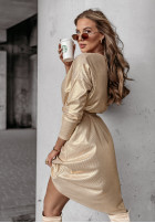 Kleid z paskiem Golden Twilight Gold