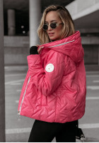 Krótka pikowana Jacke z kapturem Gentle Wind Rosa