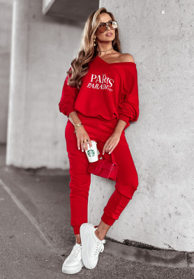 Sweat Set Paris Paradise Rot